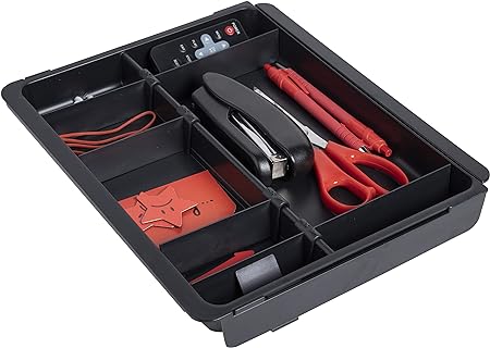 Organizador de Gavetas Drawinsert Preto (29,8 x 24,6 x 36 cm)