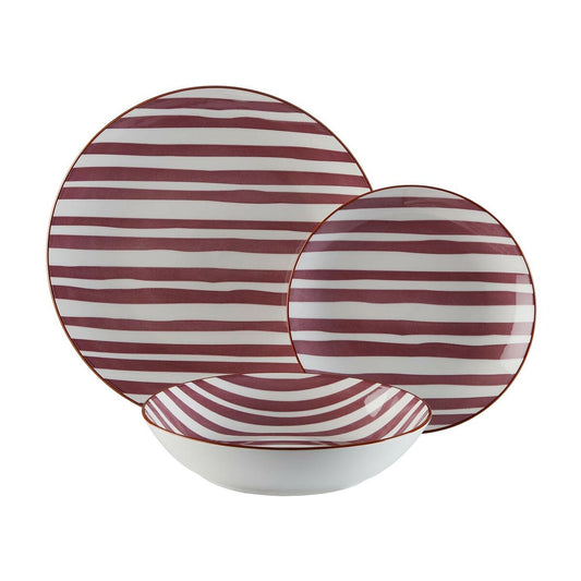 Conjunto de Louça castanho de Porcelana