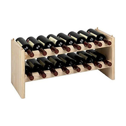 Suporte para garrafas Merlot Castanho Pinheiro (68,8 x 25 x 30 cm)