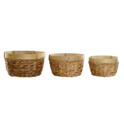 Conjunto de Cestas Tropical de Bambu