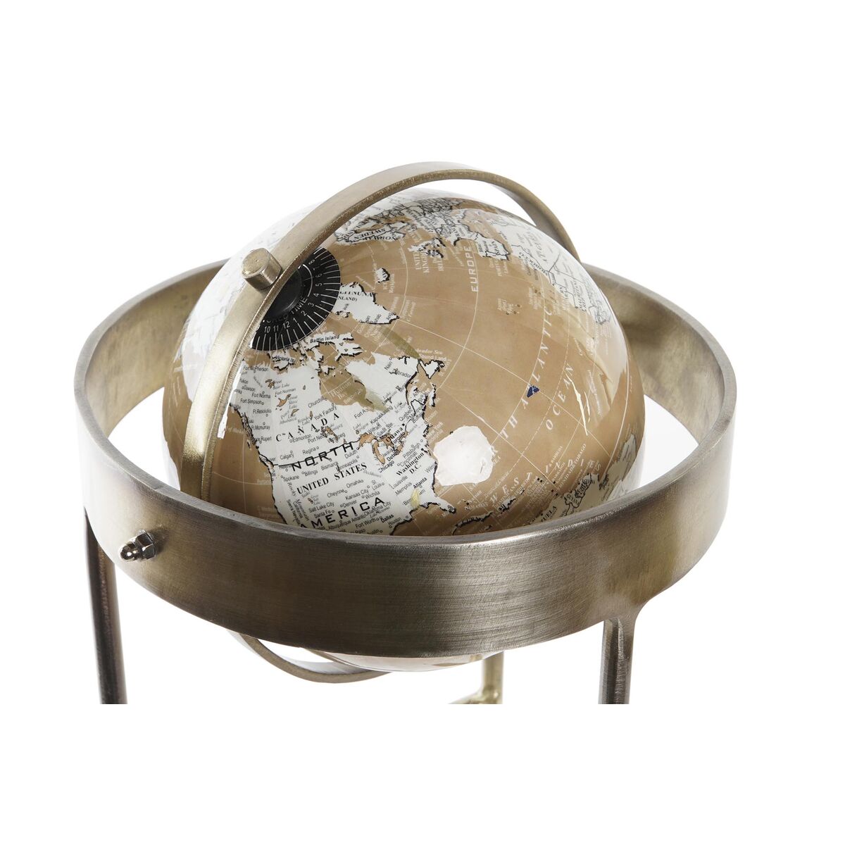 Globo Terrestre DKD Home Decor Dourado Bronze (23 x 22 x 43 cm)