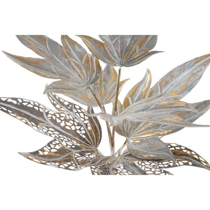 Candeeiro de chão Tropical Folha de planta Cinzento em Metal (51 x 51 x 87 cm)