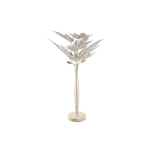 Candeeiro de chão Tropical Folha de planta Cinzento em Metal (51 x 51 x 87 cm)