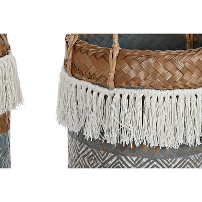 Conjunto de Cestos em Bambu Boho