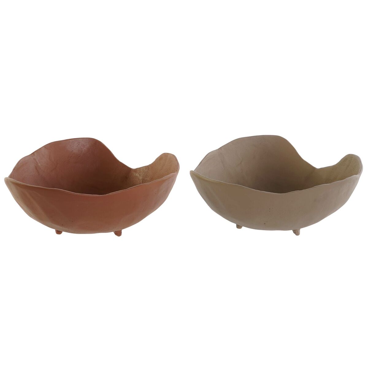 Conjunto de Centros de mesa Bege Terracota Urbana  (2 Unidades)