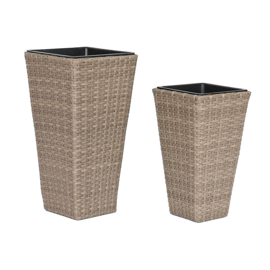 Conjunto de vasos Home ESPRIT Polipropileno Rotim 31 x 31 x 61 cm