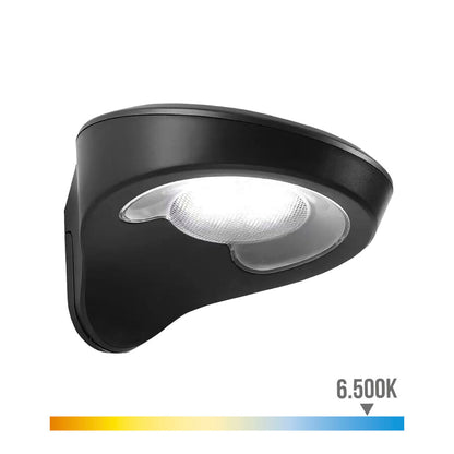 Aplique LED Solar Sensor de Movimento 155 Lm Preto 1,8 W (6500 K)