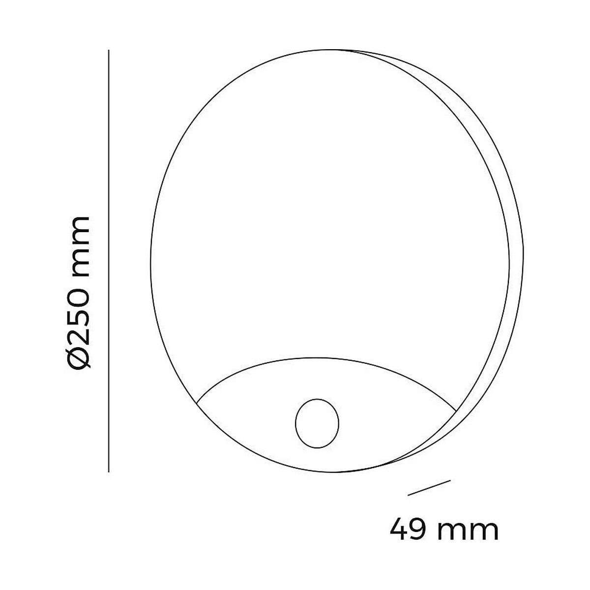 Aplique LED com sensor de movimento