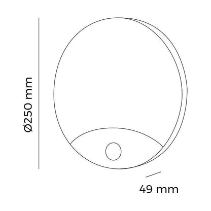 Aplique LED com sensor de movimento