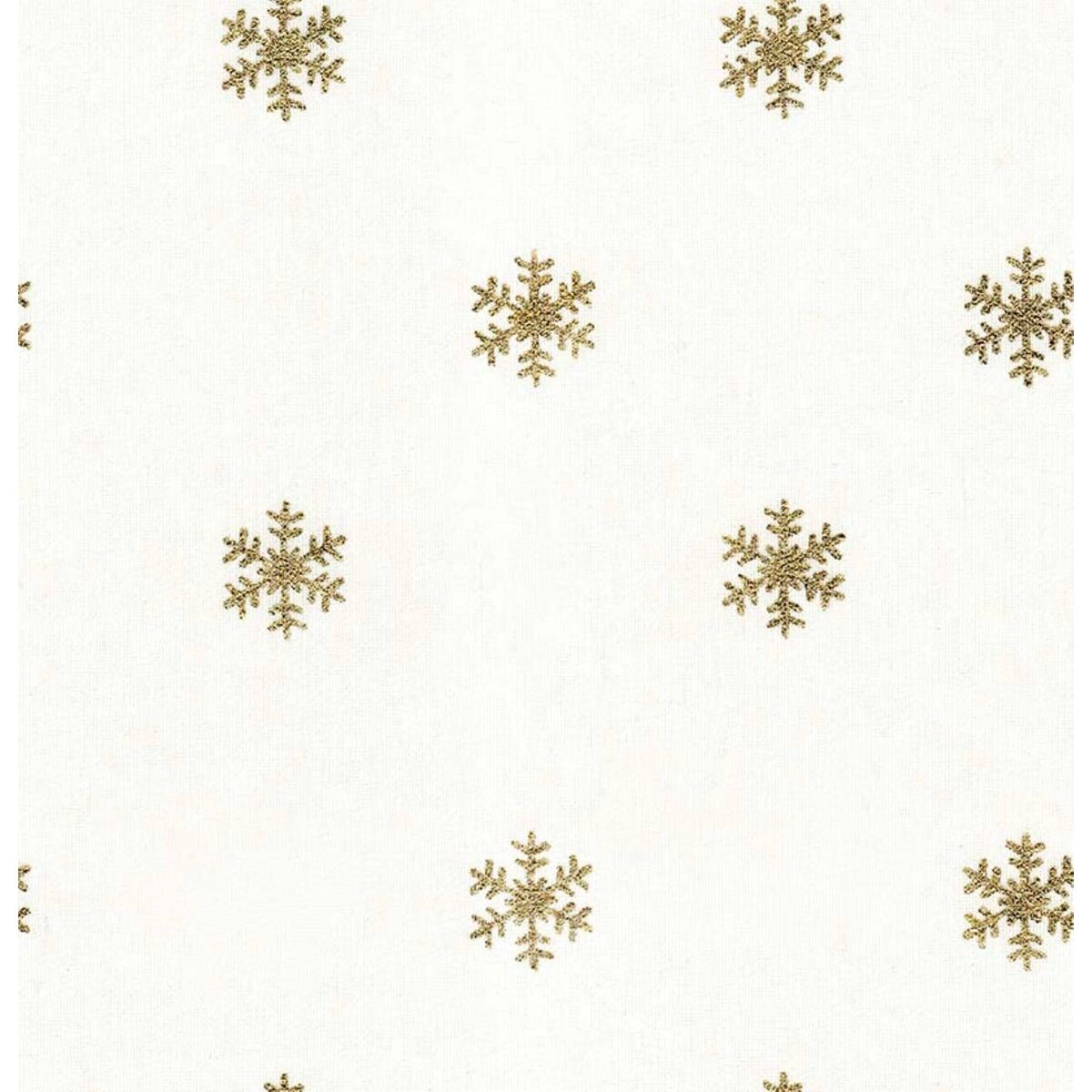 Toalha resinada antinódoas Muaré Snowflakes Gold 300 x 140 cm