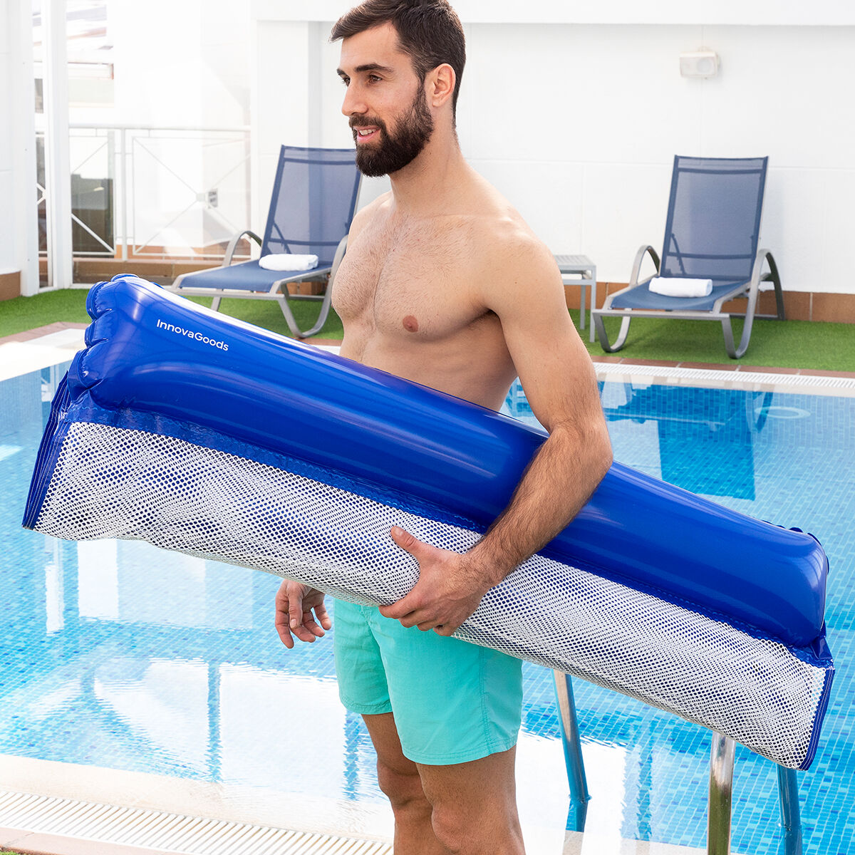 Rede Dupla Flutuante de Água para Piscina Twolok InnovaGoods