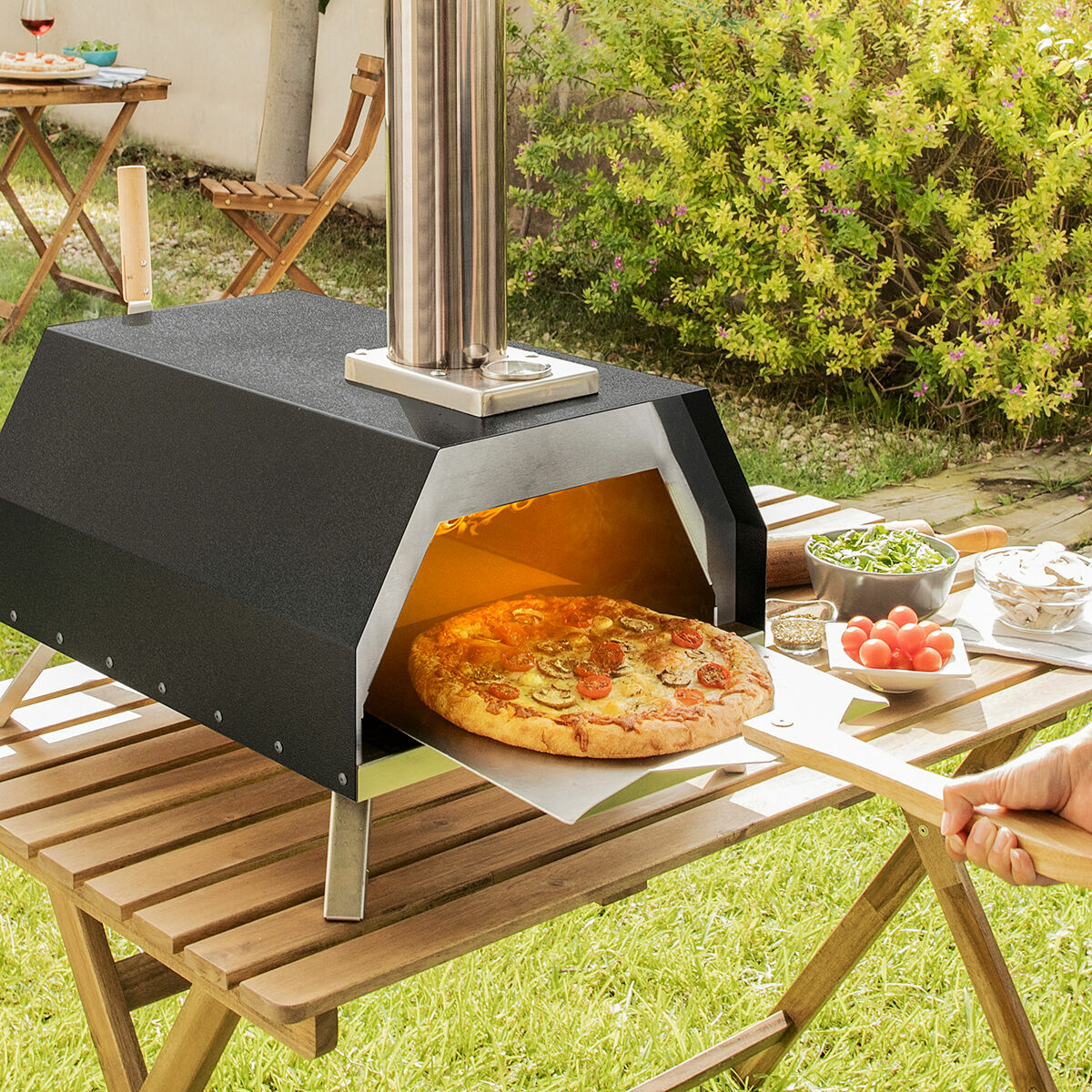 Forno de Pellets para Pizza com Acessórios Pizzahven InnovaGoods