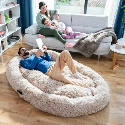 Cama de Cães para Humanos | Human Dog Bed XXL InnovaGoods Beige