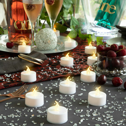 Conjunto de Velas de Chá LED (12 Unidades)