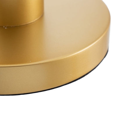 Candeeiro de mesa Dourado Metal e Cristal