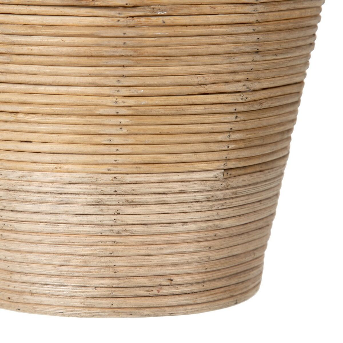 Conjunto de vasos 34 x 34 x 58 cm Natural Preto Metal Bambu (2 Unidades)