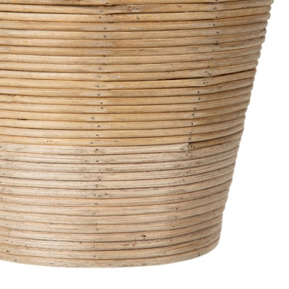 Conjunto de vasos 34 x 34 x 58 cm Natural Preto Metal Bambu (2 Unidades)