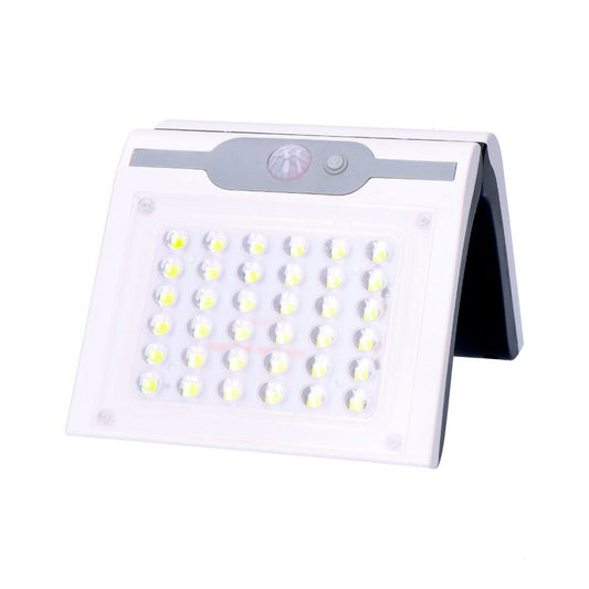 Aplique LED Solar Branco Sensor de Movimento 6500 K 2 W 220 lm