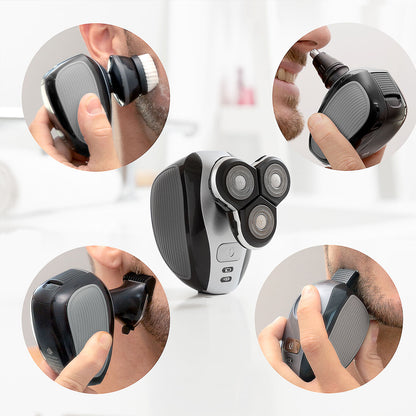 Máquina de Barbear Recarregável Ergonómica Multifunções 5 em 1 Shavestyler InnovaGoods