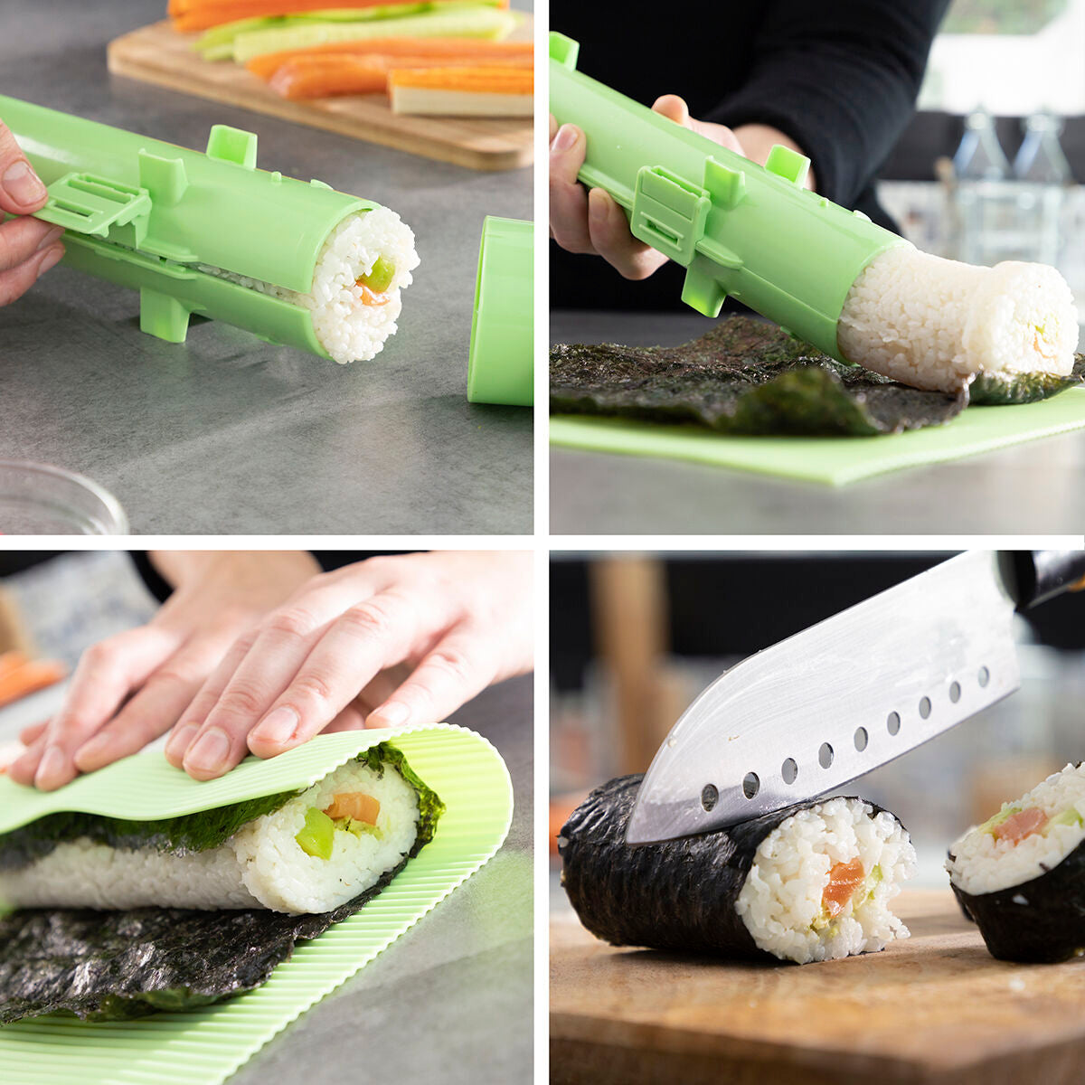 Conjunto de sushi com receitas 3 Peças