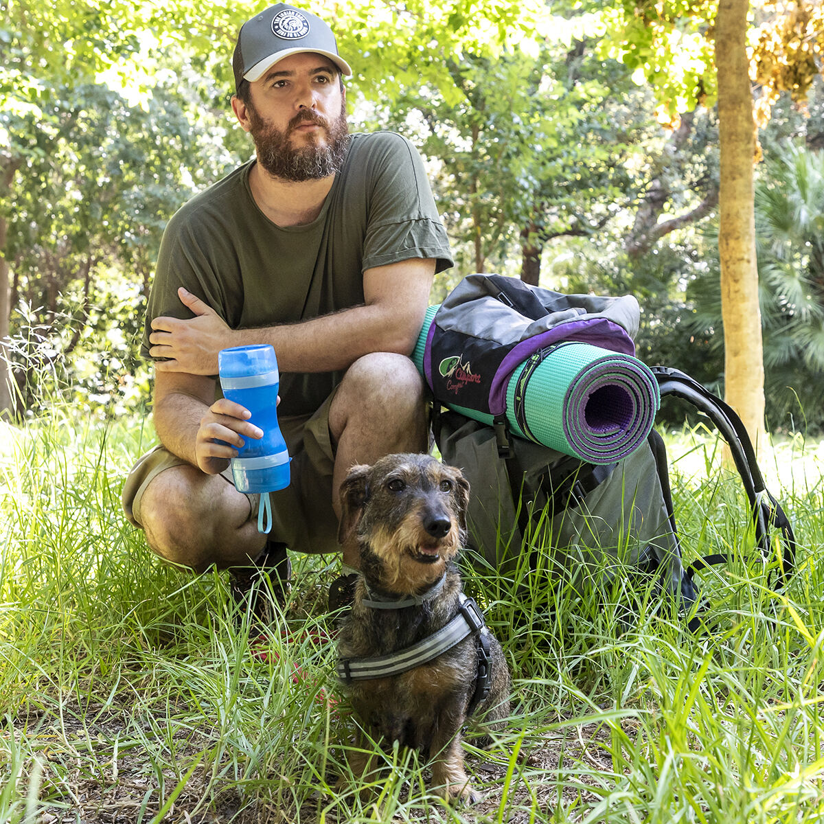 Garrafa com Depósito de Água e Comida para Animais de Estimação 2 em 1 Pettap InnovaGoods