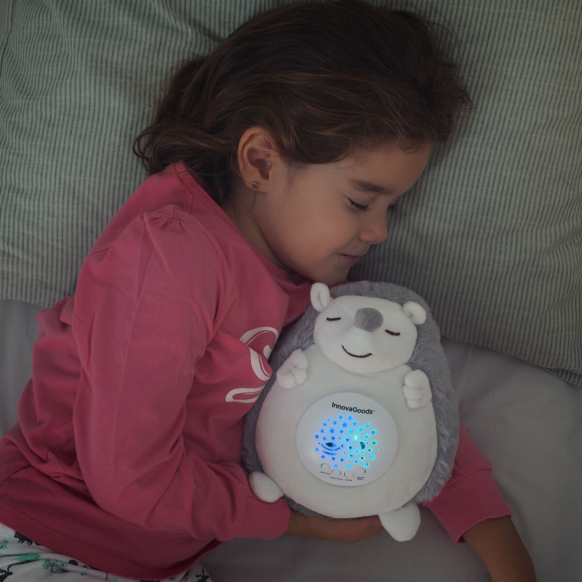 Porco-Espinho de Peluche com Ruído Branco e Projetor de Luz de Presença Spikey InnovaGoods