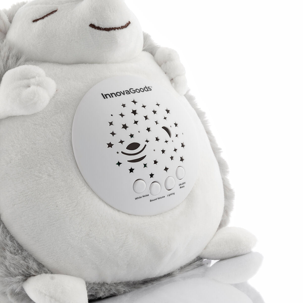 Porco-Espinho de Peluche com Ruído Branco e Projetor de Luz de Presença Spikey InnovaGoods