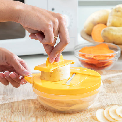 Conjunto para Fritar Batatas no Micro-ondas com Lâmina e Receitas Chipit