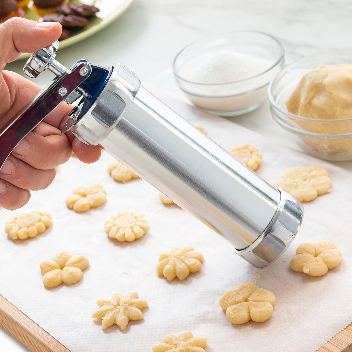 Máquina para Fazer Bolachas e Saco Pasteleiro 2em1 Prekies