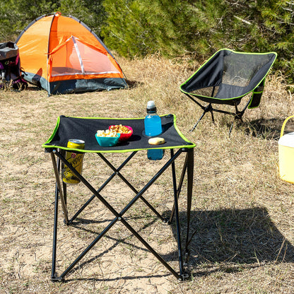 Mesa Têxtil de Campismo Rebatível e com Capa Cafolby